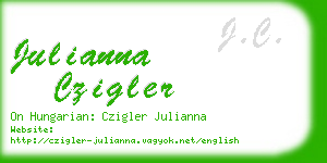 julianna czigler business card